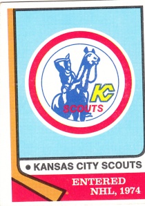 1974 Topps Hockey Kansas City Scouts
