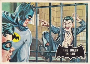 1966 Topps Batman Black Bat The Joker In Jail