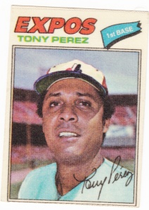 1977 Topps Cloth Stickers Tony Perez_0001
